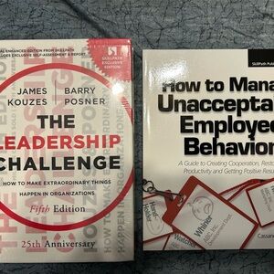 The Leadership Challenge and How to Manage Unacceptable Employee Behavior Books